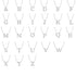 Diamond Gold Initial Necklace - S